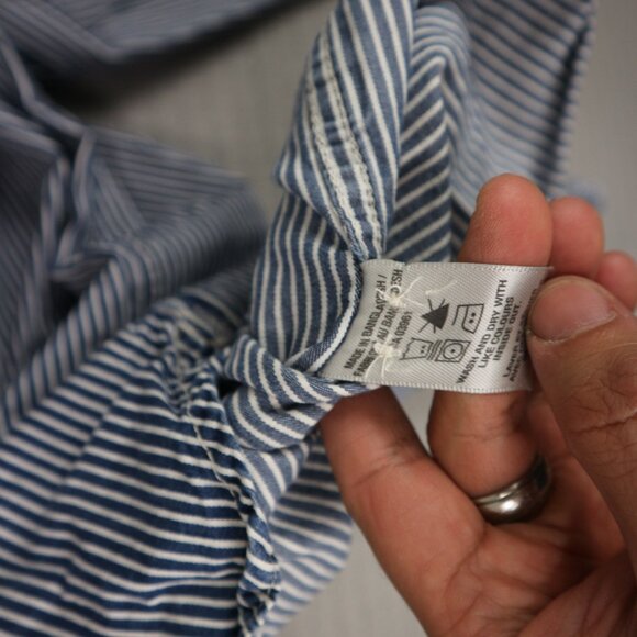 Windriver Cotton Stripped Button Up Longsleeve Large - Picture 6 of 6